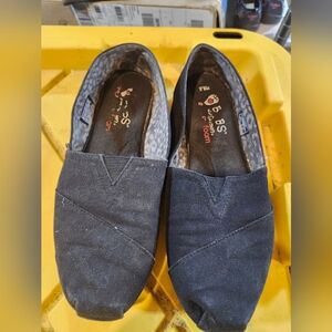 Bobs black slip on shoes size 8.5